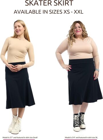 ESTEEZ Womens Cotton A-Line Skirt 23 Inch 25 Inch 27 Inch in Kuwait