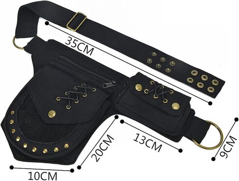 حقيبة الفخذ قطرة الساق للنساء فاني حزمة النهضة حقيبة Faire مهرجان الدانتيل الخصر حقيبة فائدة حزام الورك الأزياء فاني حزمة الخصر حقيبة الورك للحقائب المرأة السفر في الهواء الطلق هدايا للنساء أمي صديقة in Kuwait