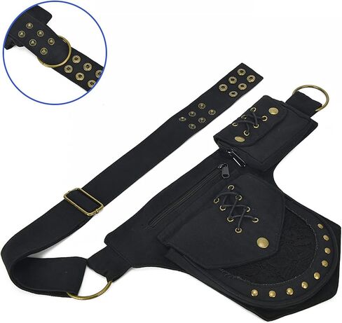 حقيبة الفخذ قطرة الساق للنساء فاني حزمة النهضة حقيبة Faire مهرجان الدانتيل الخصر حقيبة فائدة حزام الورك الأزياء فاني حزمة الخصر حقيبة الورك للحقائب المرأة السفر في الهواء الطلق هدايا للنساء أمي صديقة in Kuwait