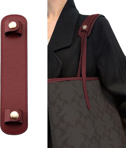 Shoulder Strap Pad Replacement,Microfiber Leather Strap Pads Detachable Cover for Tote Bag(burgundy) in Saudi Arabia