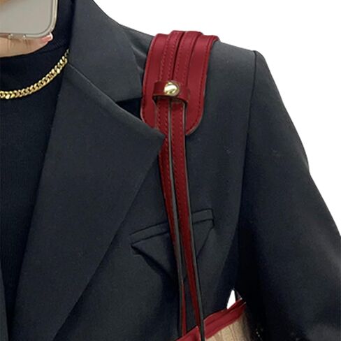 Shoulder Strap Pad Replacement,Microfiber Leather Strap Pads Detachable Cover for Tote Bag(burgundy) in Saudi Arabia