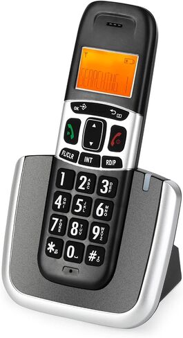 سانجين DECT 6.0 هواتف مكتبية لاسلكية للمنزل، سماعة مع معرف المتصل، الاستعلام عن الرقم، هواتف محمولة لاسلكية قابلة للتعديل ونغمة رنين للأعمال المكتبية in Kuwait