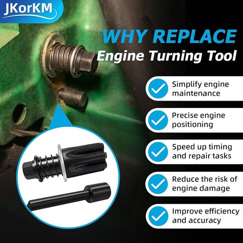 أداة تحول المحرك JDE81-1 + مجموعة دبابيس توقيت معدنية JDE81-4 متوافقة مع أنواع المحرك John Deere 4024 4039 4045 4239 4276 6359 6619 6059 6068 6076 6081 6090 6105 6125 6135. in Kuwait