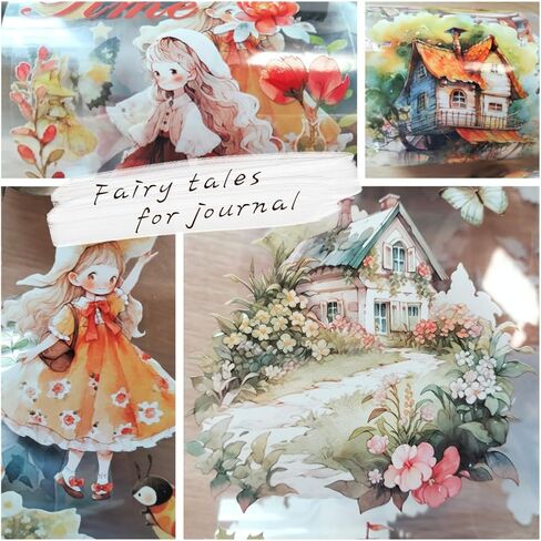 Journaling and Scrapbooking Stickers Set, Assorted Designs for Planners and Crafts (Magical Floral) in Kuwait