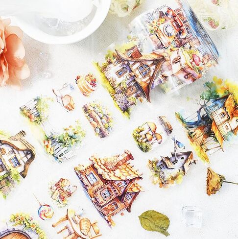 Journaling and Scrapbooking Stickers Set, Assorted Designs for Planners and Crafts (Magical Floral) in Kuwait