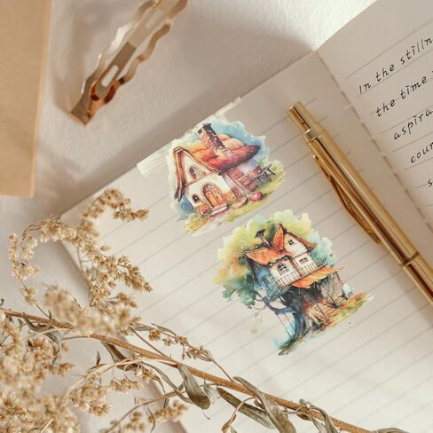 Journaling and Scrapbooking Stickers Set, Assorted Designs for Planners and Crafts (Magical Floral) in Kuwait