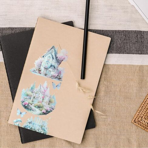 Journaling and Scrapbooking Stickers Set, Assorted Designs for Planners and Crafts (Magical Floral) in Kuwait