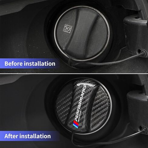 Gas Cap Cover for BMW Car Accessories, Carbon Fibre for BMW Gas Cap, Fuel Tank Cap for BMW 3 4 5 6 7 Series X3 X5 X6 X7 E90 E92 F10 E46 E60 F30 G20 G30 128i 228i 320i 323i (1Pcs Style A) in Saudi Arabia