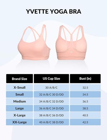 Yvette Yoga Sports Bra for Women - Padded Strappy Cute Sports Bra in Saudi Arabia