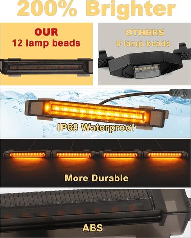 LED Amber Grill Lights for Toyota 4Runner 2020 2021 2022 2023 2024 Raptor Grille Lights Fits SR5 TRD Off-Road Sport Limited,4pcs in Saudi Arabia