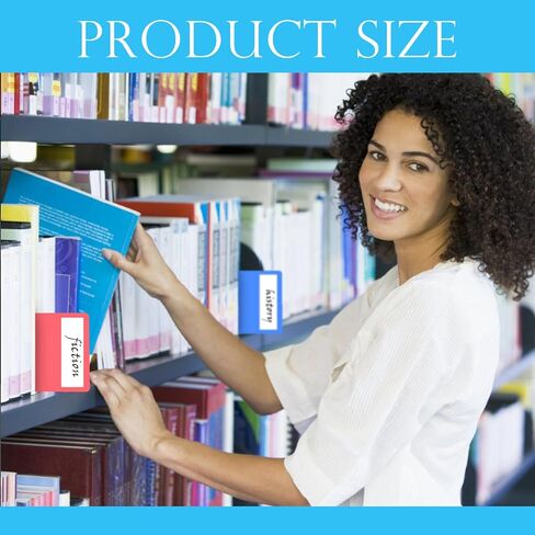 140 قطعة فواصل كتب المكتبة 4 × 12 بوصة قلم تحديد رف المكتبة 14 لونًا فواصل كتب هزلية مع 150 ملصق فواصل كتب بلاستيكية للأرفف لوازم مكتبة التدريس في المنزل والفصول الدراسية in Kuwait