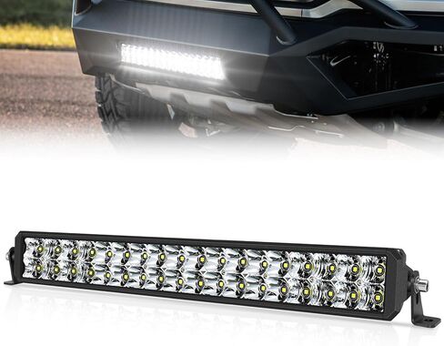 12 بوصة LED ضوء بار OFFROADTOWN Real 60W Bright Spot Flood Combo Light Bar IP68 Off Road Driving Light for UTV ATV 4 Wheeler Jeep Wrangler Truck Pickup Golf Cart in Kuwait
