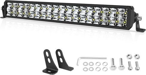 12 بوصة LED ضوء بار OFFROADTOWN Real 60W Bright Spot Flood Combo Light Bar IP68 Off Road Driving Light for UTV ATV 4 Wheeler Jeep Wrangler Truck Pickup Golf Cart in Kuwait