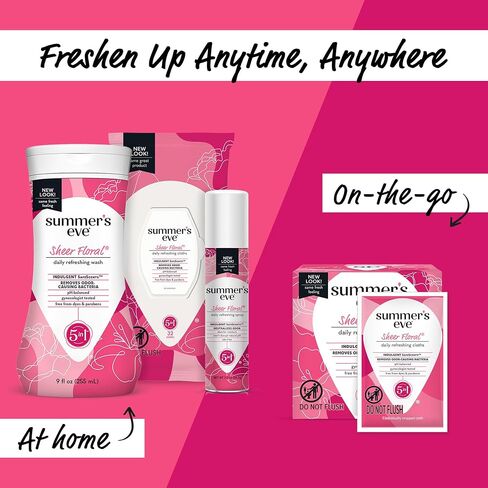 Summer’s Eve Date Night Alluring Evening Refreshing Daily All Over Feminine Body Wash, Removes Odor, Feminine Wash pH Balanced, 9 fl oz in Kuwait