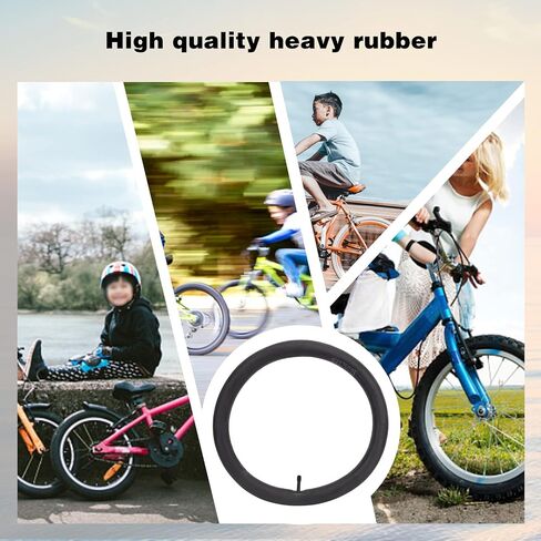 أنبوب دراجة مقاس 16×1.75/2.15 بوصة أنبوب إطار دراجة (مع طقم إصلاح إطارات الدراجة) استبدال 32 مم صمام شريدر دراجة جبلية أنابيب داخلية أنبوب داخلي متين من مطاط البوتيل (عبوة واحدة) in Kuwait