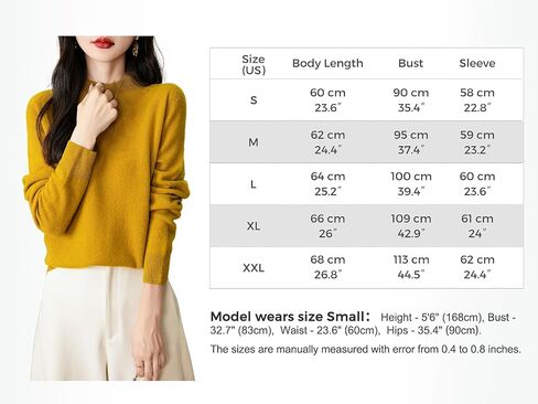 Women's 100% Merino Wool Seamless Sweater Mock Neck First-Line Ready to Wear Long Sleeve Knitted Pullover Tops in Saudi Arabia