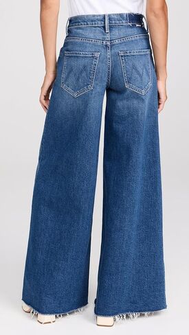 بنطلون جينز The Swisher Sneak Fray للسيدات من MOTHER in Kuwait