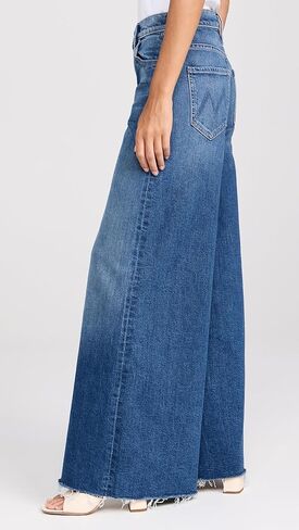 بنطلون جينز The Swisher Sneak Fray للسيدات من MOTHER in Kuwait