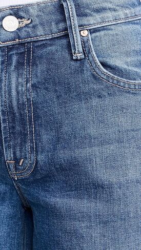 بنطلون جينز The Swisher Sneak Fray للسيدات من MOTHER in Kuwait