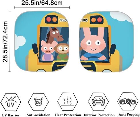 Car Front Windows Sunshade 2 Pieces Automotive Windshield Sun Shade Galaxy Forest Print Auto Shade Car Accessories for Sedans SUV Vans Trucks in Saudi Arabia