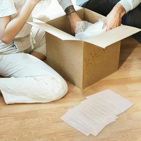100 عبوة من أكياس وسائد الفقاعات، أكياس فقاعات مزدوجة الجدار مقاس 4 × 6 بوصات، وأوراق لف أكياس فقاعات شفافة للتعبئة والشحن والنقل والتخزين in Kuwait