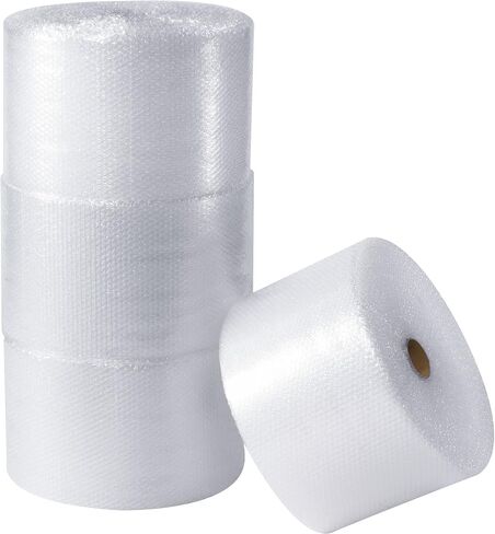 BFBWUP316S12P UPSable Perforated Air Bubble Rolls, 3/16" x 12" x 300', Clear (Pack of 4) in Saudi Arabia