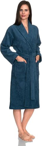 TowelSelections Womens Plush Bathrobe 100% Cotton Luxury Terry Shawl Bath Robe in Saudi Arabia