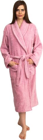 TowelSelections Womens Plush Bathrobe 100% Cotton Luxury Terry Shawl Bath Robe in Saudi Arabia