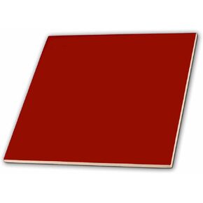 3dRose ct_159880_4 Burgundy Red-Dark Maroon Russet Fire-Brick Dark-Barn Red-Brown-Plain Simple Solid Color-Ceramic Tile, 12-Inch