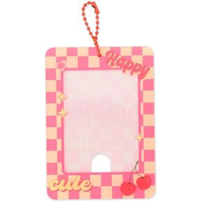 Kpop Photocard Holder Keychain Black Pink 3 Inch Butterfly Photo Card Holder Protector Acrylic Badge Bus ID Card Holder Y2K Style Card Holder Accessories for Women Girls Students