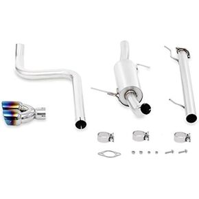 Mishimoto MMEXH-FIST-14BT Cat-Back Exhaust Compatible With Ford Fiesta ST 2014+ Burnt Tips