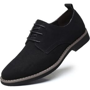 Men's Suede Lace Up Oxfords Classic Wing Tips Dress Shoes Casual Luxury Business Work Office Derby Shoes