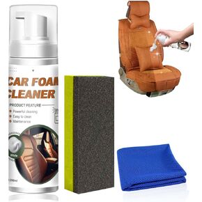 Multi-Purpose Foam Cleaner for Car Seat 7 oz Car Magic Foam Cleaner Foam Cleaner All Purpose, Foam Cleaner for Car Detailing, Stain-Removing Foam Cleaner for Leather and Upholstery 200 ml
