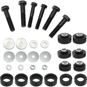 Body Mount Bushing Kit Replacement for Chevrolet Camaro Pontiac Firebird 1967-1972, Nova 1969-1972 with Hardware