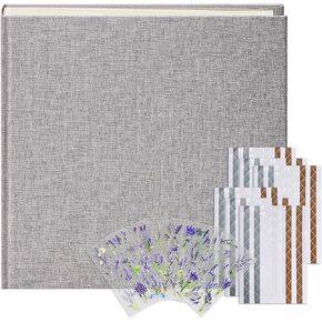 Premium Scrapbook Album 50 Pages - Large Capacity Photo Album with Multiple Size Options - Acid-Free and Archival Quality - Perfect for Wedding, Graduation, and Special Memories