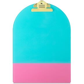 Mr. Pen- Acrylic Clipboard, 12.7" x 9", Blue/Pink, Acrylic Clipboards, Art Clipboard, Drawing Board Clips, Pink Clipboard Cute Clipboard, Lap Board, Cute Clipboards for Women