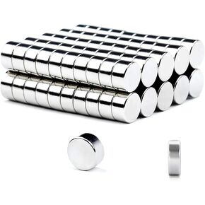 60pcs Small Magnets,Small Cylinder Fridge Magnets,Round Refrigerator Magnets,Office Magnets, Whiteboard Magnets, Durable Little Miniature Tiny Mini Magnets for Crafts