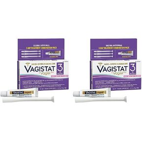 علاج فاجيستات لعدوى الخميرة لمدة 3 أيام للنساء، يخفف الحكة الخارجية والتهيج - كريم نترات ميكونازول خارجي 2%، 3 تحاميل وأدوات تطبيق للاستعمال مرة واحدة، من فاجيسيل (عبوة من قطعة واحدة) in Kuwait