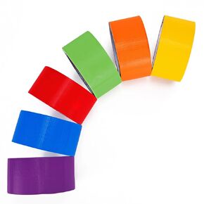 Colored Duct Tape, 2 Inch x 15 Yards Duct Tape Colors 6 Rolls, Colorful Duct Tape Heavy Duty Rainbow Waterproof Colored Duct Tape Variety Pack