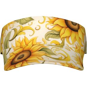 Dandelion Print Sun Visor Hats for Women Men Sun Cap