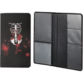 FOR U DESIGNS Leather Car Document Holder Glove Box,Sunflower Butterfly Heart Design Auto Vehicle Card Paperwork Glove Box Organizer for Driver License,Insurance Card and Other Essentials