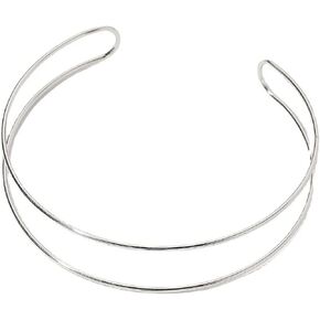 High Polished Simple Wire Cuff Chunky Necklace Punk Women Bohe Bohemian Statement Jewelry Collar Bib Fashion Costume Jewelry Gift