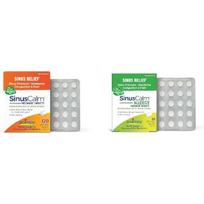 Boiron SinusCalm Tablets for Sinus Pain Relief, Runny Nose, Congestion, Sinus Pressure, Headache - 60 Count