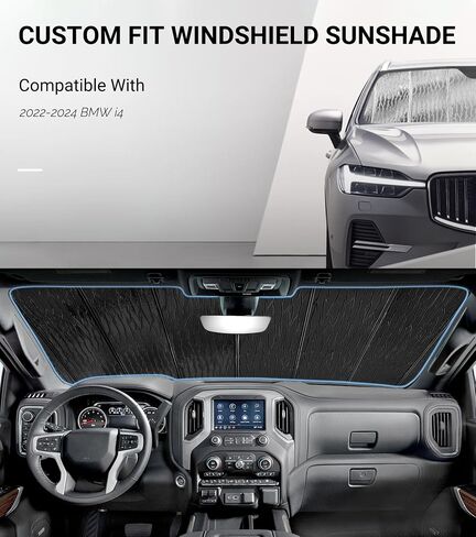 Car Windshield Sun Shade for 2022-2024 BMW i4,Car Window Shades-AstraGuard in Saudi Arabia