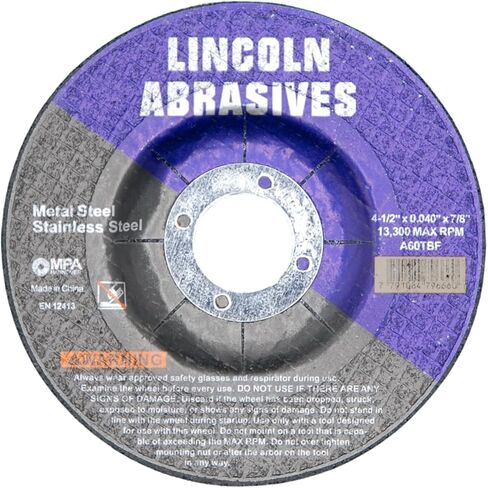 100 Pc Depressed Center 4-1/2" x .040" x 7/8" Cut-Off-Wheels Metal Cutting Discs in Saudi Arabia
