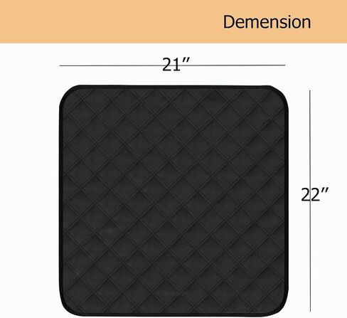 Washable Incontinence Chair Pads 3pcs Waterproof Seat Protector Pads for Wheelchair Armchair Adults21x22in (Beige) in Kuwait