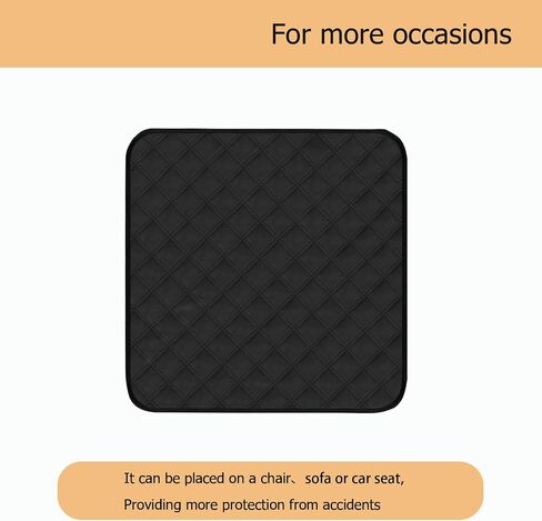 Washable Incontinence Chair Pads 3pcs Waterproof Seat Protector Pads for Wheelchair Armchair Adults21x22in (Beige) in Kuwait