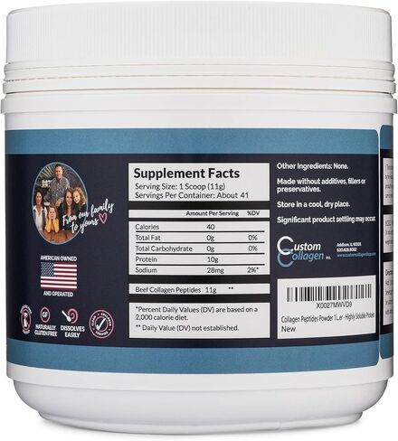 مسحوق ببتيدات الكولاجين 2 رطل (32 أونصة) كيس - كولاجين نظيف® - بدون نكهة، تغذية عشبية، باليو، غير معدل وراثيًا، كوشير - بروتين عالي الذوبان in Kuwait