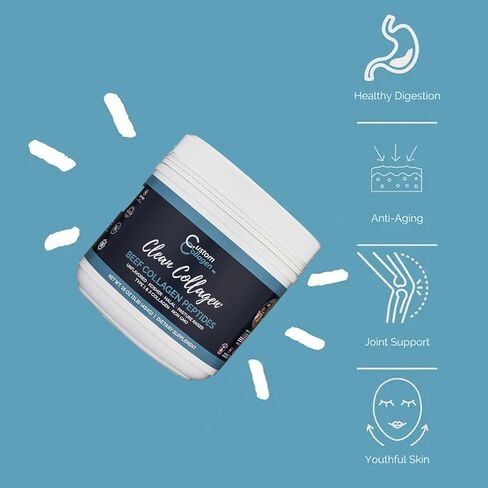 مسحوق ببتيدات الكولاجين 2 رطل (32 أونصة) كيس - كولاجين نظيف® - بدون نكهة، تغذية عشبية، باليو، غير معدل وراثيًا، كوشير - بروتين عالي الذوبان in Kuwait
