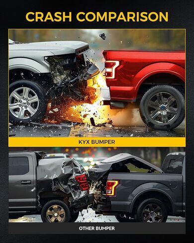 المصد الخلفي KYX متوافق مع Ford F150 2015 2016 2017 2018 2019 2020، مصد خلفي من الكروم مع فتحات مستشعر ووصلة سحب ماكس، بدون فتحات عادم مزدوجة، بديل لـ FO1103191، FL3Z17906DPTM in Saudi Arabia